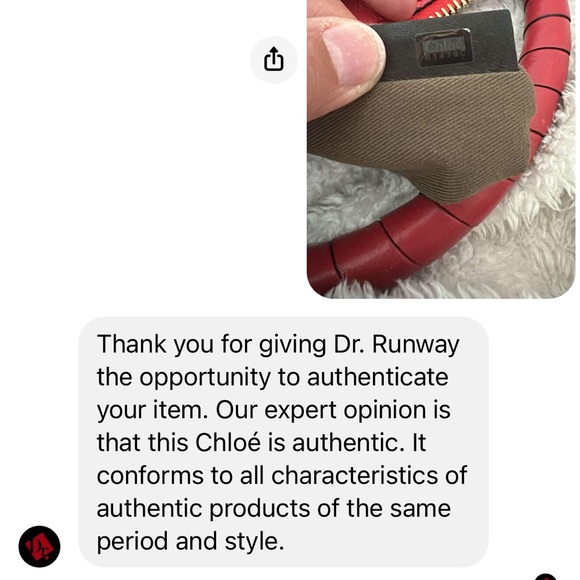 Like new Chloe Medium Marcie with long strap in a luscious poppy red! - Picture 14 of 14